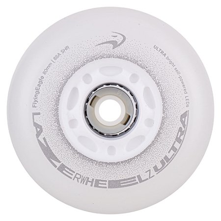Rodas FlyingEagle LazerWheelz Ultra LED 88A SHR - Branca (4 rodas)