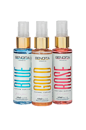 Kit 3 perfumes capilares