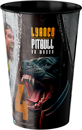 Copo do Galo - Edição Limitada - LYANCO Pitbull da Massa - Preto - 550ml