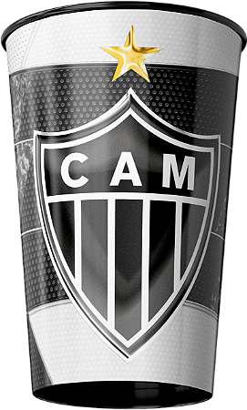 Copo do Galo - Jogo Galo x Cienciano - Sul-Americana 2025 dia 29/05/2025 - Preto- 550ml