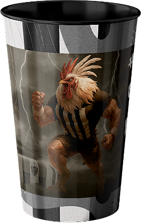 Copo do Galo - Copa do Brasil 2025 - Galo x Cruzeiro dia 27/08 - Preto - 550ml