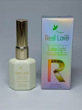 Top Coat Blindado Real Love 15ml Uv/Led