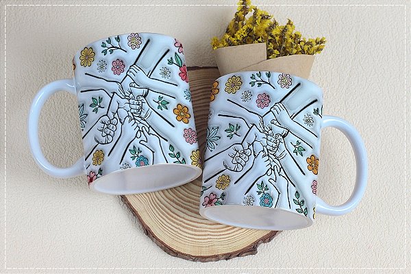 Coleção Caneca Dia das mães - Mãozinhas