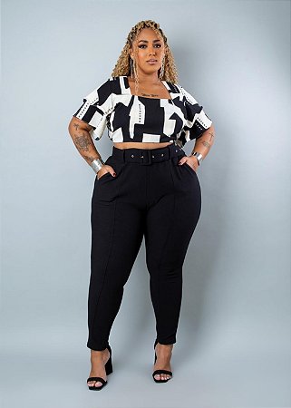Calça Malha POP com cinto