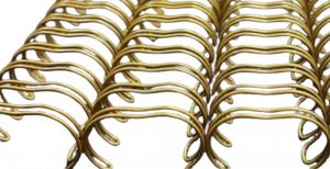 WIRE-O 1 1/8" A4 DOURADO - 250 folhas