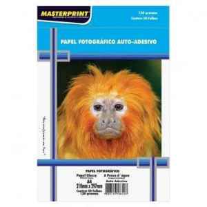 PAPEL FOTO MASTERPRINT AUTO ADESIVO 130G A4 50FLS