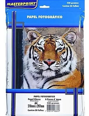 PAPEL FOTO MASTERPRINT 230G A4 50FLS