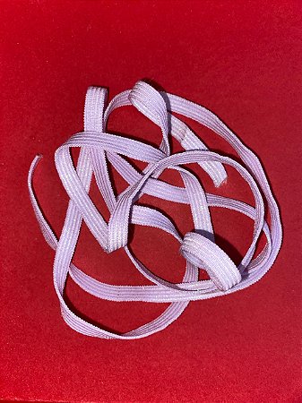 ELASTICO CHATO 7MM  - LILAS COM GLITTER 2MT