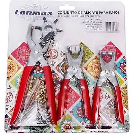 CONJUNTO ALICATE PARA ILHOS