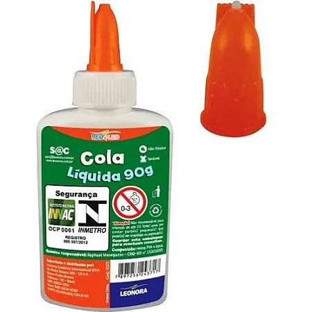COLA BRANCA ESCOLAR LIQUIDA 90 GRAMAS -LEOELEO