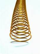 ESPIRAL ACO REVESTIDO PASSO 6MM - TAMANHO 1" - DOURADO (200 FLS)