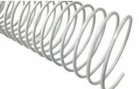 ESPIRAL ACO REVESTIDO PASSO 6MM - TAMANHO 1" - BRANCO (200 FLS)