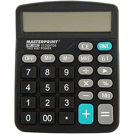 CALCULADORA MANUAL 12 DIGITOS MP-1086 MASTERPRINT
