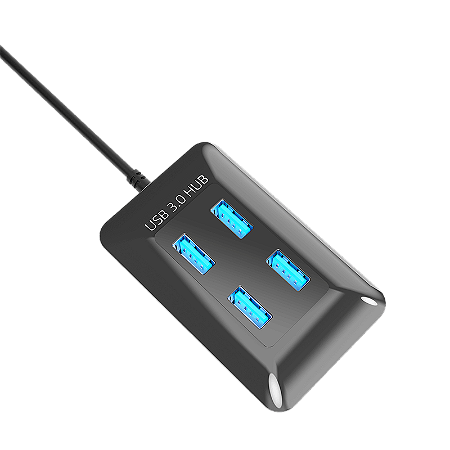ADAPTADOR CONVERSOR HUB USB (M) 4 PORTAS - LETRON