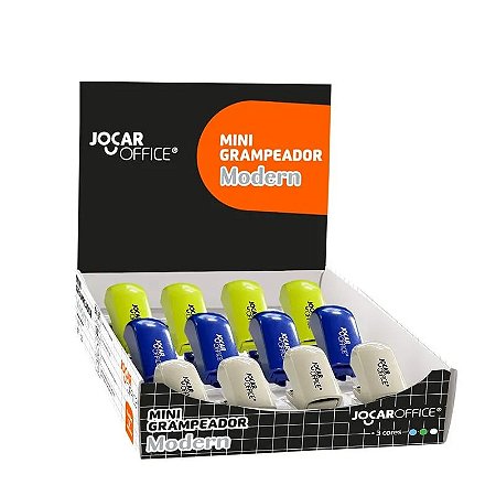 GRAMPEADOR MINI MODERN P/ 12 FOLHAS - JOCAR OFFICE