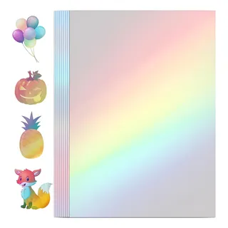 VINIL PARA LAMINACAO A FRIO HOLOGRAFICO ARCO-ÍRIS A4