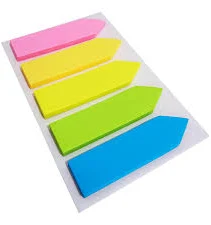 BLOCO ADESIVO MARCA PAGINA SETA 5X25FLS MASTERPRINT MP 2031