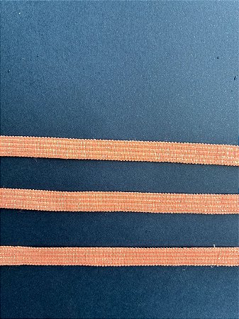 ELASTICO CHATO 7MM ROSE GOLD 1 METRO