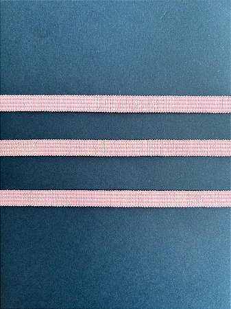 ELASTICO CHATO 7MM ROSA BEBE COM ERISEE 1 METRO