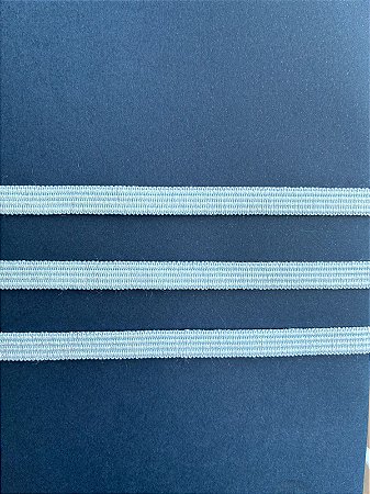 ELASTICO CHATO 7MM AZUL BEBE COM ERISEE 1 METRO