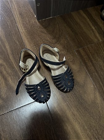 Sandália menina  Azul Marinho - tam 19 (de 1 a 2 anos)
