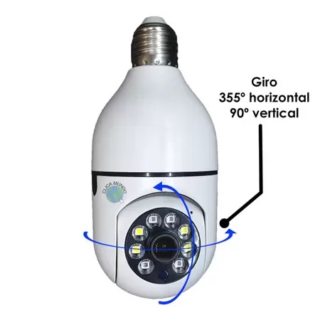Câmera Ip Wifi Giratória Full HD com Visão Noturna e Alarme de Monitoramento