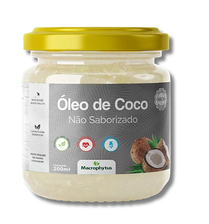ÓLEO DE COCO NÃO SABORIZADO 200ML