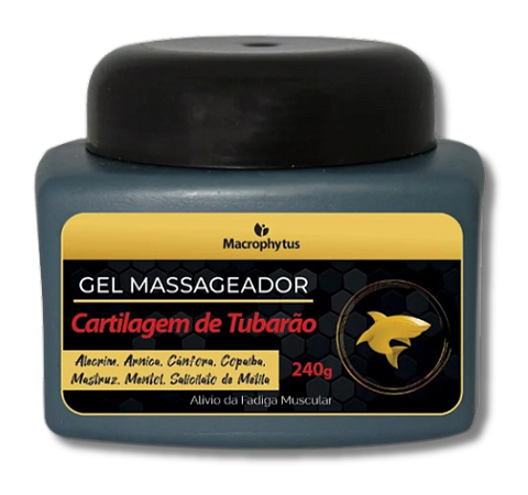 GEL MASSAGEADOR CARTILAGEM DE TUBARÃO 240G