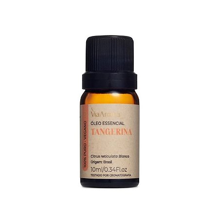Óleo Essencial Tangerina Via Aroma - 10ml ( Com Laudo Cromatográfico )