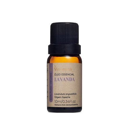 Óleo Essencial Lavanda Via Aroma - 10ml( Com Laudo Cromatográfico )