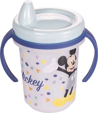 Caneca Plasútil com Alça e Tampa Mickey 330ML
