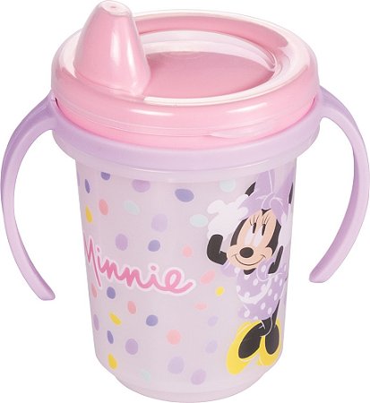 Caneca Plasútil com Alça e Tampa Minnie 330ML