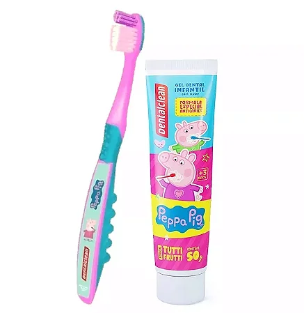 Escova Dental Kids Peppa Pig + Gel Dental 50g