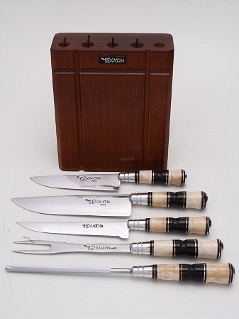 CEPO EM MADEIRA C/ 05 PÇS MARCA GAÚCHA