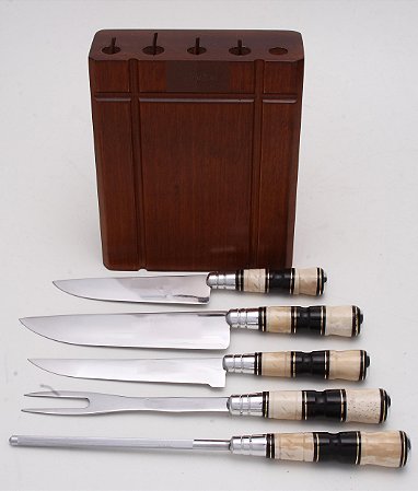 CEPO EM MADEIRA C/ 05 PÇS MARCA