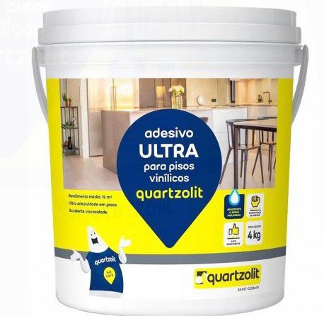 Cola Para Piso Viníico Quartzolit Ultra 4kg