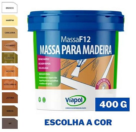 Massa F12 Viapol 400g - Imbuia