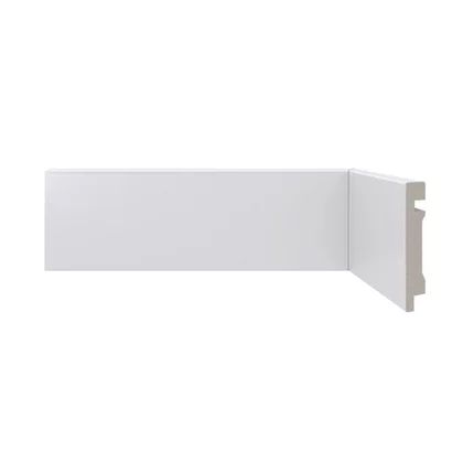 Rodapé De Poliestireno Santa Luzia Moderna 451 Branco 7cm X 13mm X 2,4m