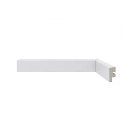 Rodapé De Poliestireno Santa Luzia Moderna 466 Branco 3cm X 16mm X 2,4m