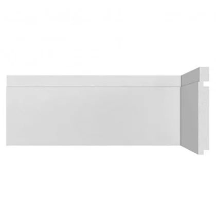 Rodapé De Poliestireno Santa Luzia Moderna 502 Branco 15cm X 16mm X 2,4m