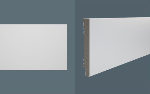 Rodapé Durafloor Maxx M-02 150 Pvc Branco (Barra 2,10 Metros)
