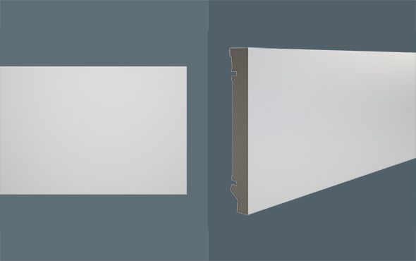 Rodapé Durafloor Maxx M-02 200 Pvc Branco (Barra 2,10 Metros)