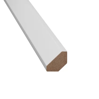 Cantoneira Cordão Mdf Eucafloor Cor Branca (Barra 2,40 Metros)