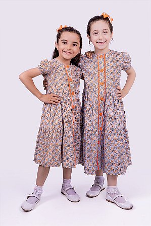 Vestido Laranja Margarida