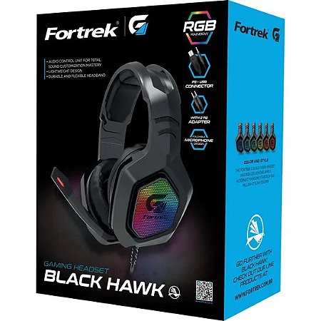 Headset Gamer Fortrek Black Hawk