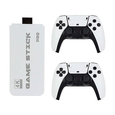 Console Game Stick Pro Retrô | 10000 Jogos | 4K UHD | 2 Controles Sem Fio