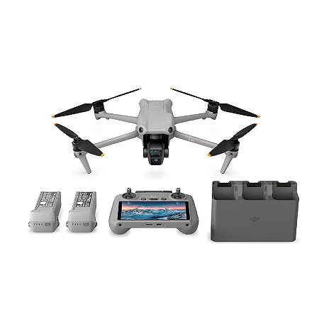 Drone DJI RTF Air 3 Fly More Combo (DJI RC2) com Tela