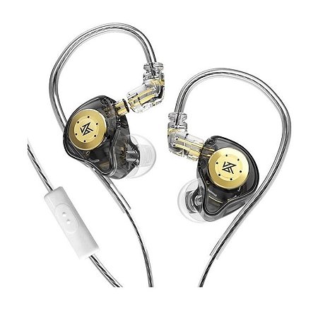 FONE DE OUVIDO KZ EDX PRO PRETO
