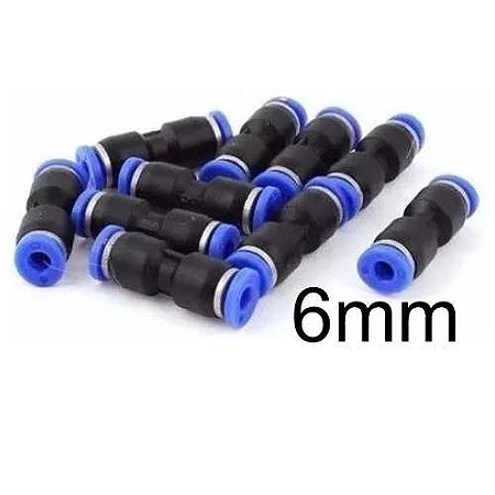 União Emenda Instantânea Tubo 6mm