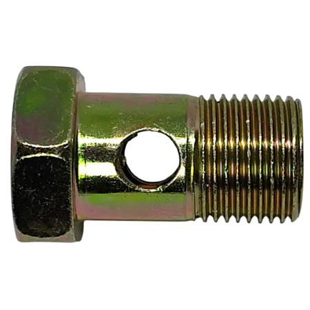 Parafuso oco 14mm M14x1,5mm 2 Furos Simples